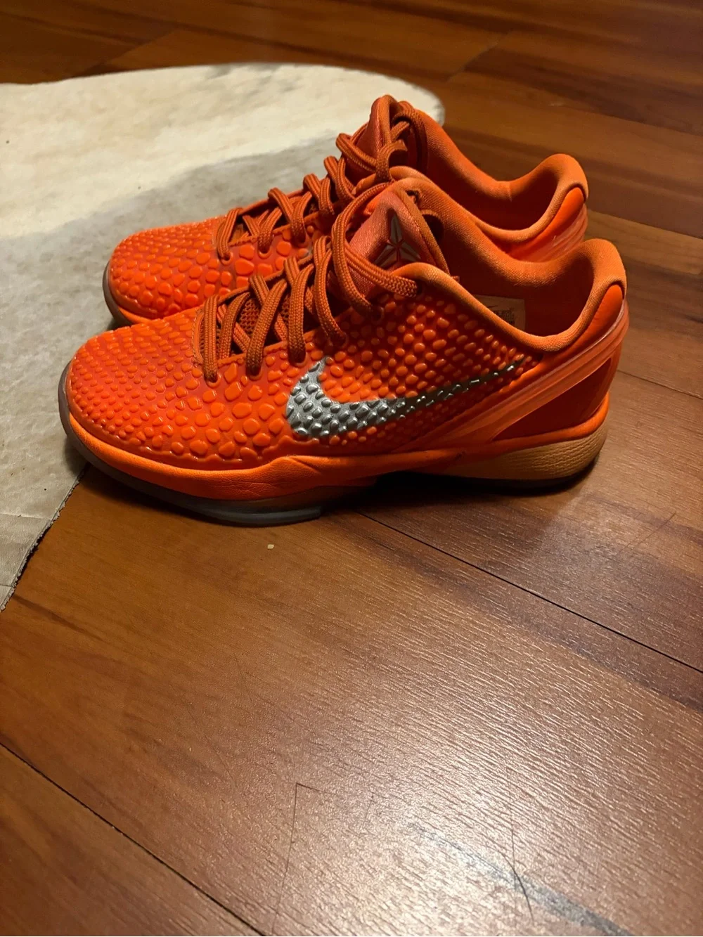 Nike Kobe 6 Protro GS Total Orange WNBA FV9676-800 Size 4Y Sneakers